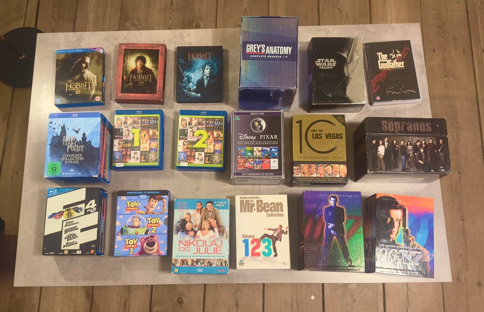 19 stk DVD  Blu Ray Komplet Sæsoner 