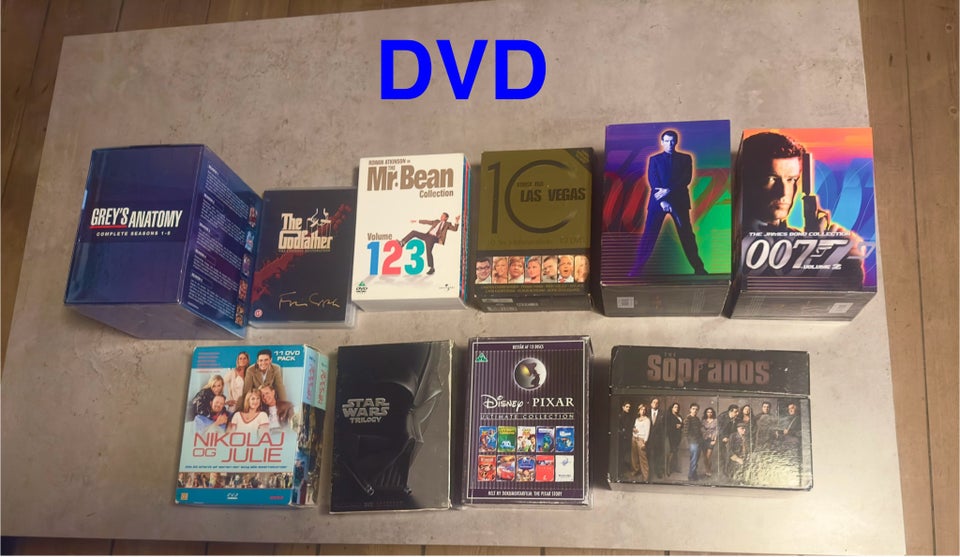 19 stk DVD  Blu Ray Komplet Sæsoner 