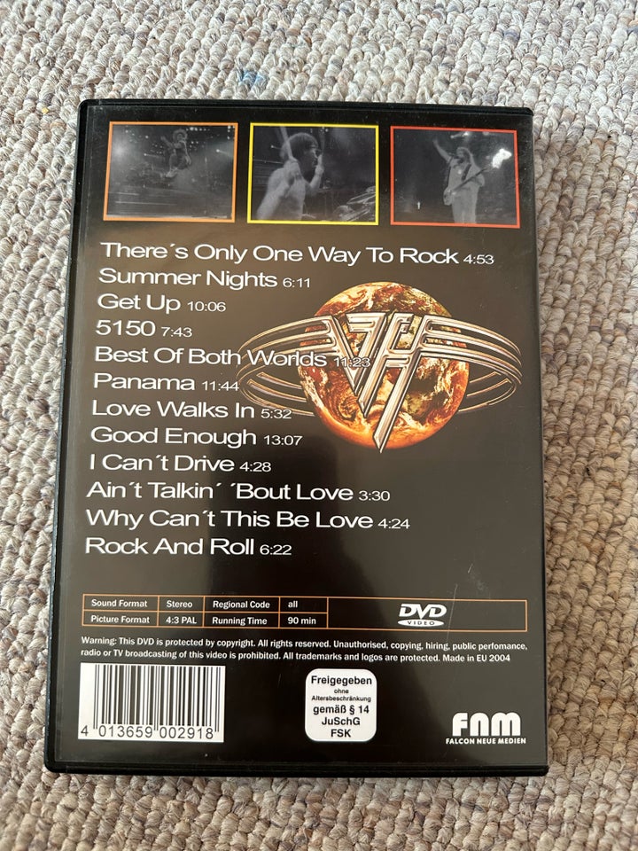 Van Halen DVD andet