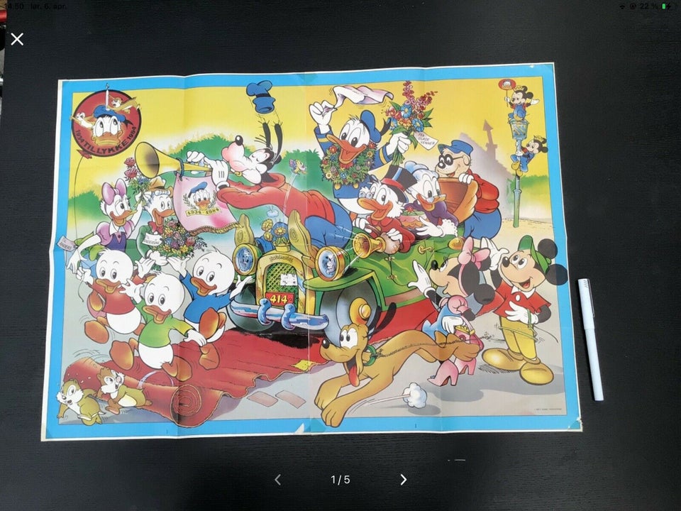 Dobbelt Disney plakat fra 1984 b: