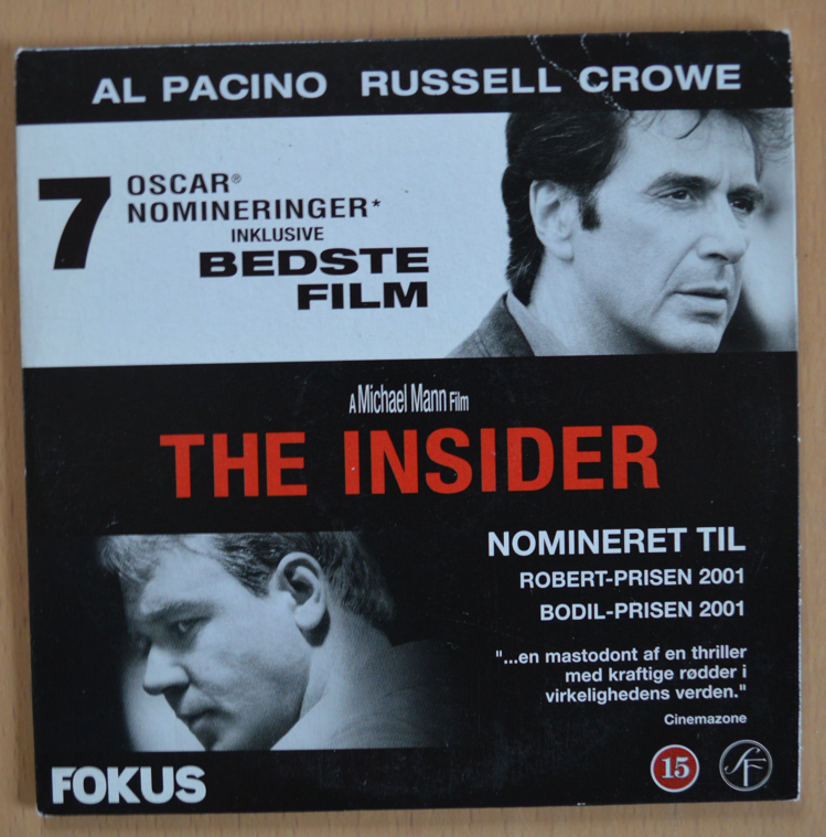 The insider, DVD, drama