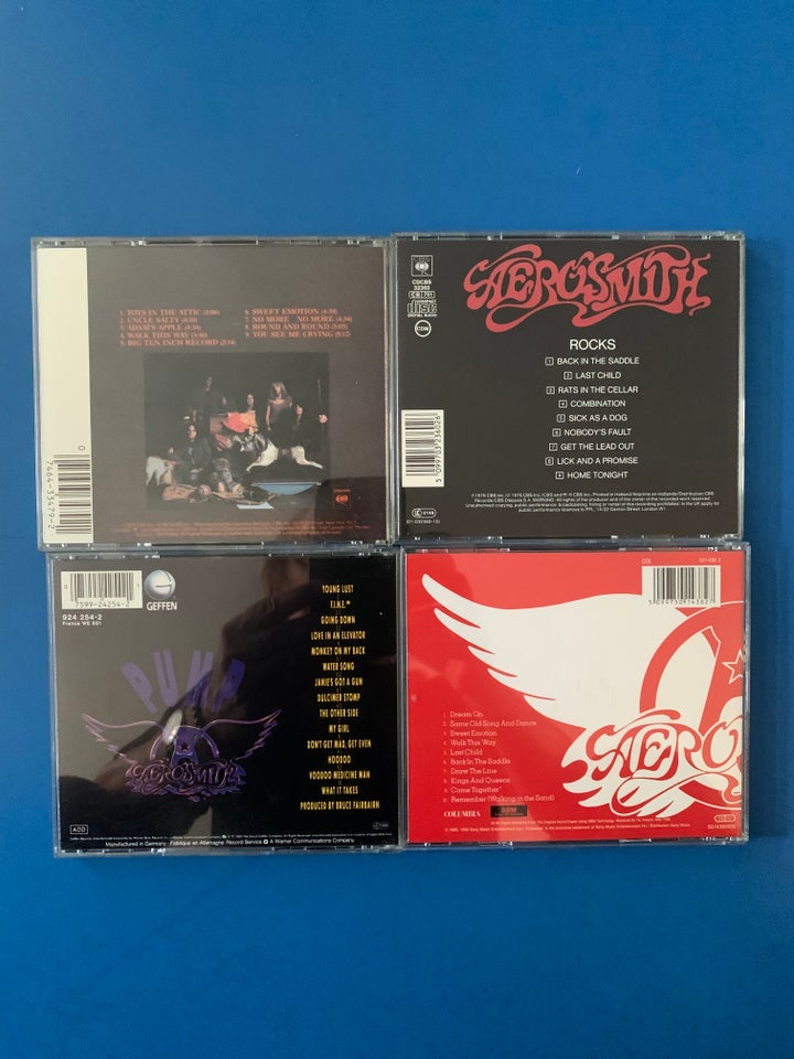 AEROSMITH: 4 CD ALBUMS, heavy