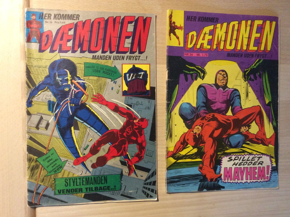 Dæmonen fra 1967 nr 1 26 27 36 1982 nr