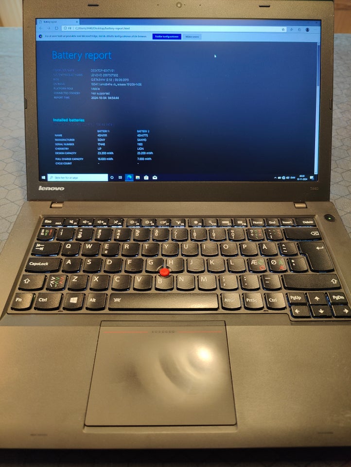 Lenovo T440, 2.90 GHz, 8 GB ram