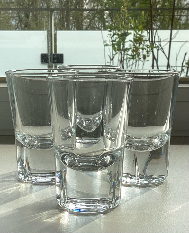 Glas, 4 x snapseglas, Rosendahl