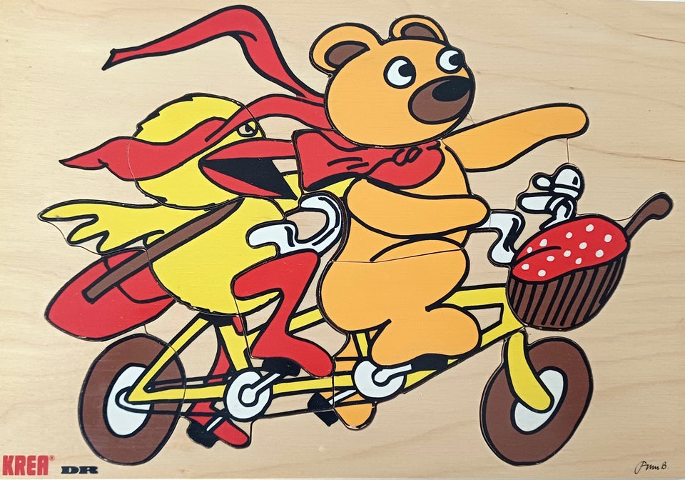 Puslespil Bamse og kylling Krea i