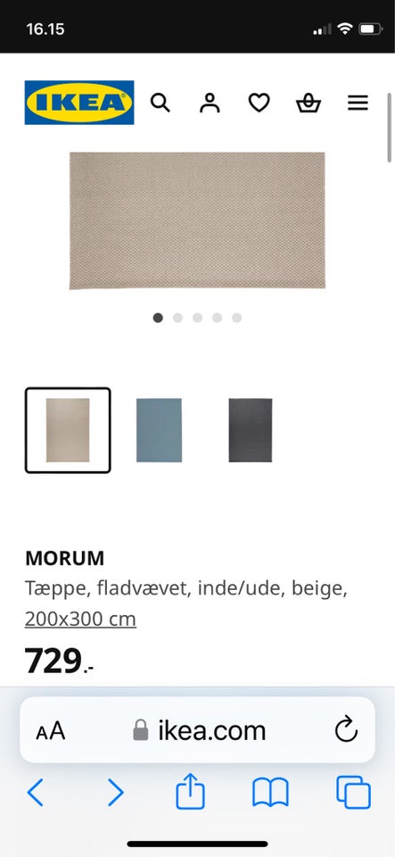 Gulvtæppe, Morum Ikea