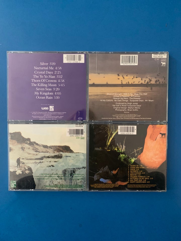 ECHO  THE BUNNYMEN: 4 CD ALBUMS