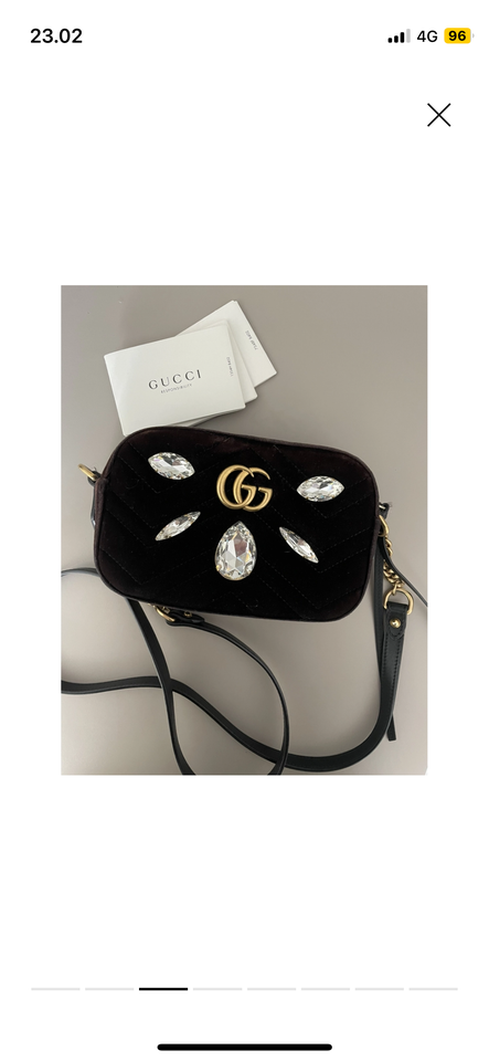 Crossbody Gucci fløjl