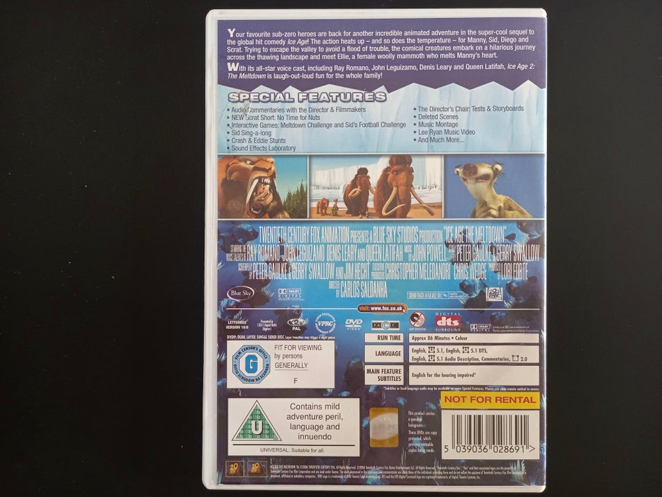 Ice Age 2 Dobbelt DVD , DVD,