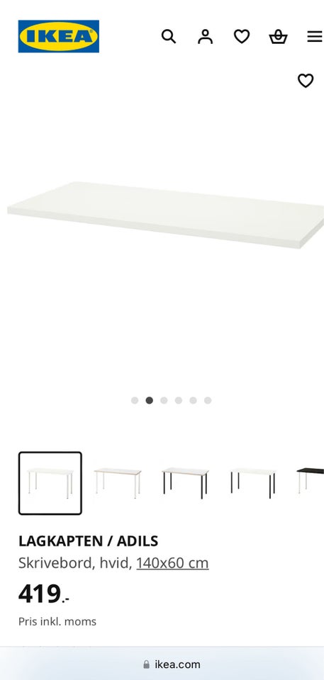 Skrivebord, Ikea