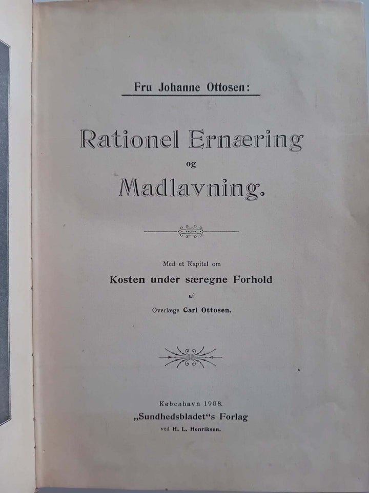 Rationel Ernæring og Madlavning,