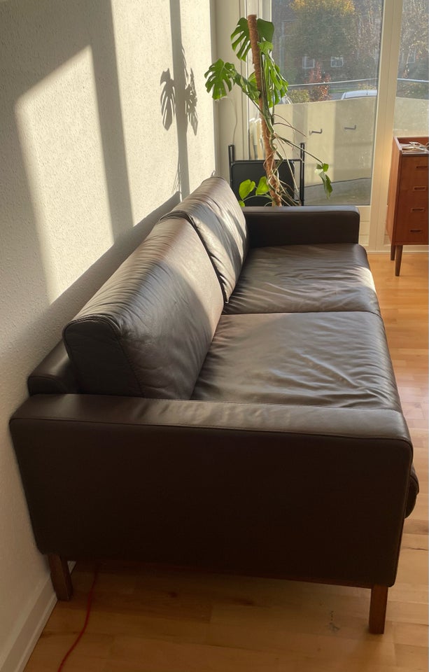 Sofa, læder, 3 pers.