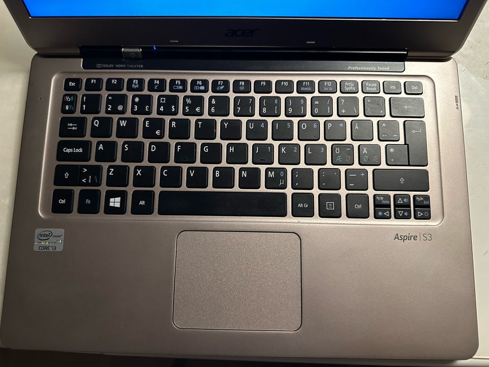 Acer Aspire S3, 1.8 GHz, 4 GB ram