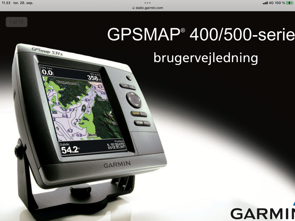 Kortplotter Garmin 520 og 5...