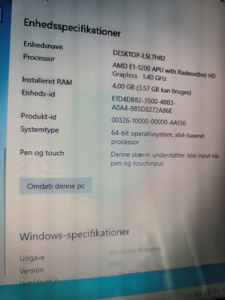 Lenovo G585, God