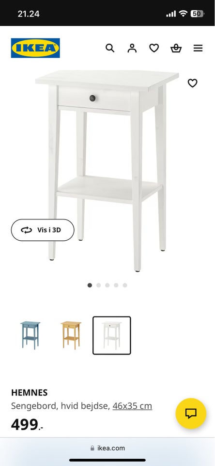 Sengebord, Ikea