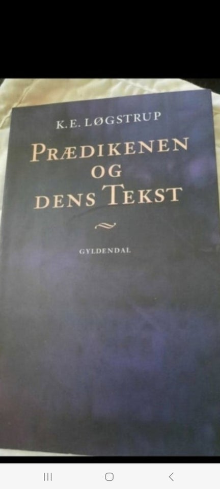 Prædiken og dens tekst, K.E.