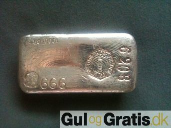 Danmark, guld- og sølvbarre, 1000g