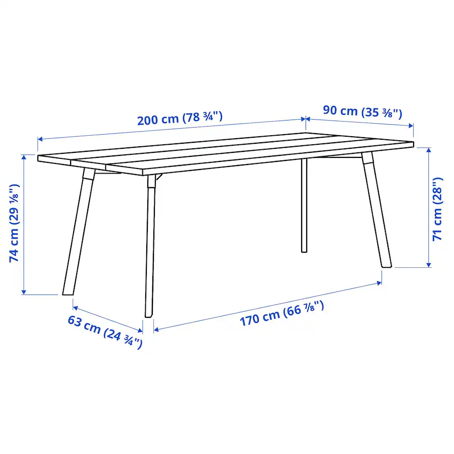 Spisebord, Ypperlig ikea, b: 90 l: