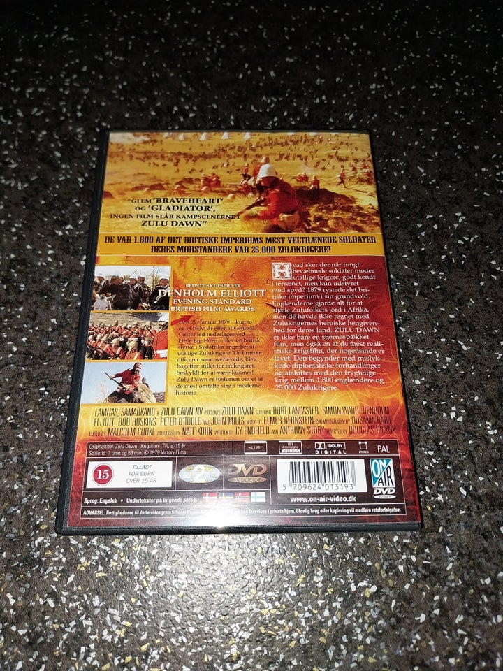 Zulu Dawn, DVD, action