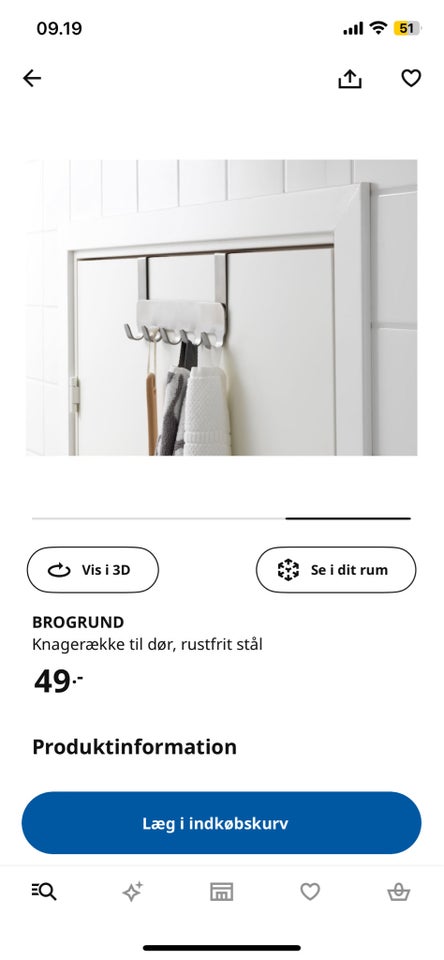 Knage, Ikea BROGRUND