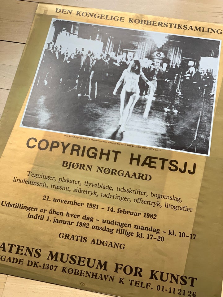 Sjælden original plakat Bjørn