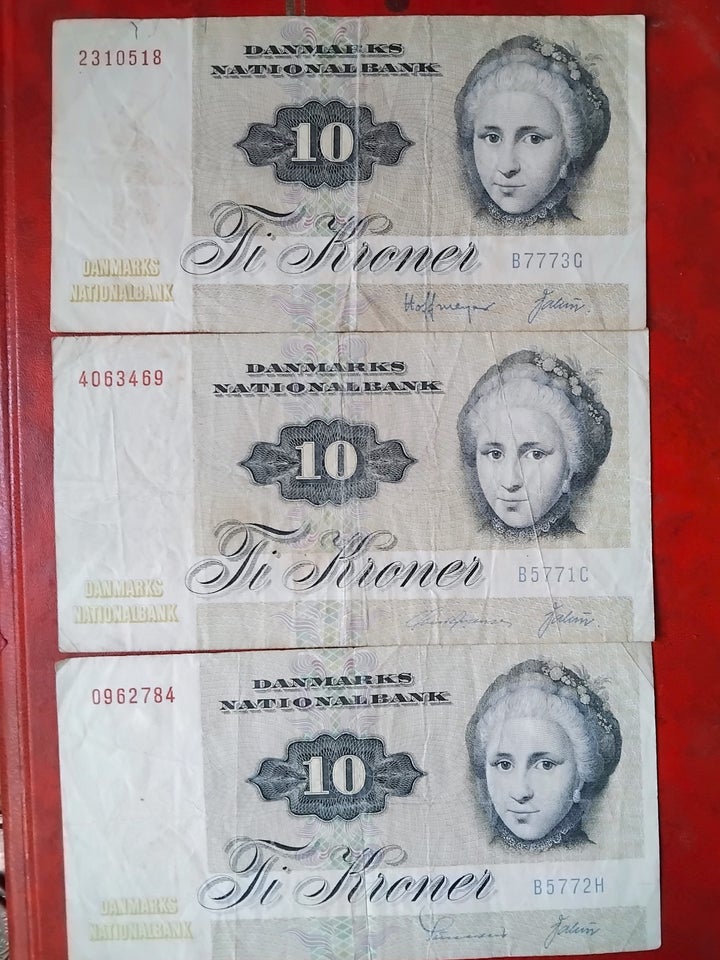 Danmark, sedler, 10.00DKK x 3