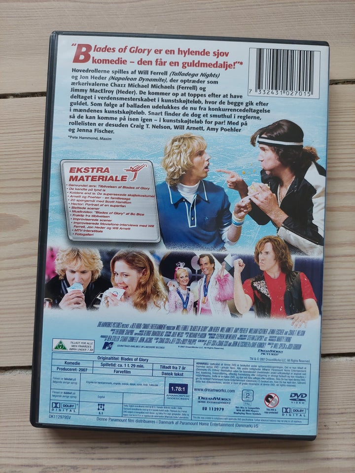 Blades of glory, DVD, komedie