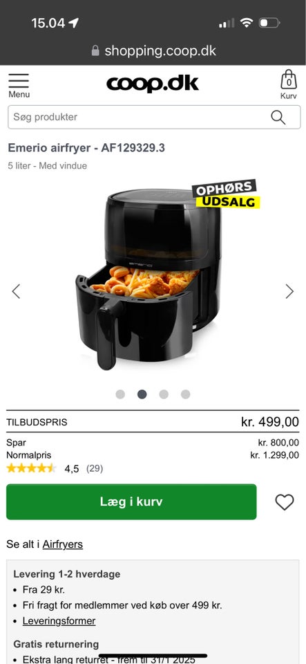 Airfryer, Emerio