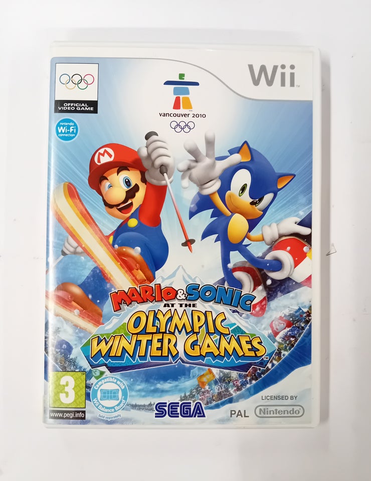 Mario  Sonic at the olympic winter