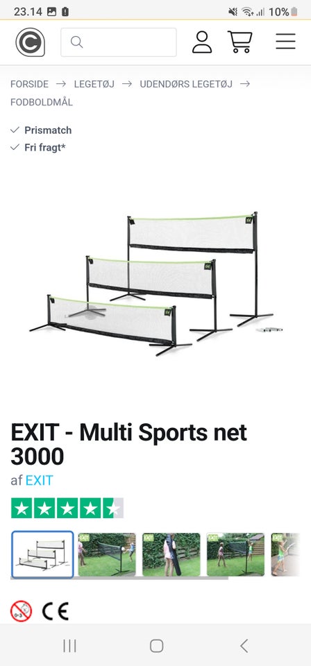 Fodboldmål Exit Multi-Sport Net