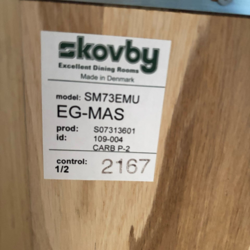 Spisebord, EG-MAS , Skovby