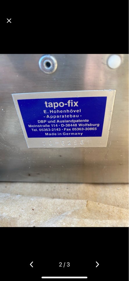 Tapetseringsmaskine , Tapo Fix