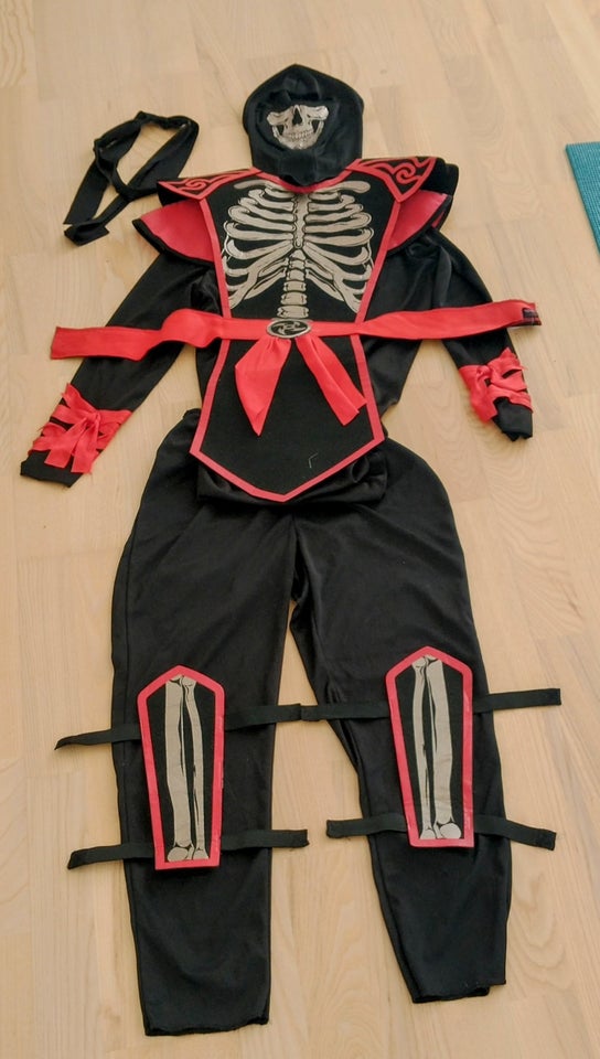 Udklædningstøj Rød skeleton