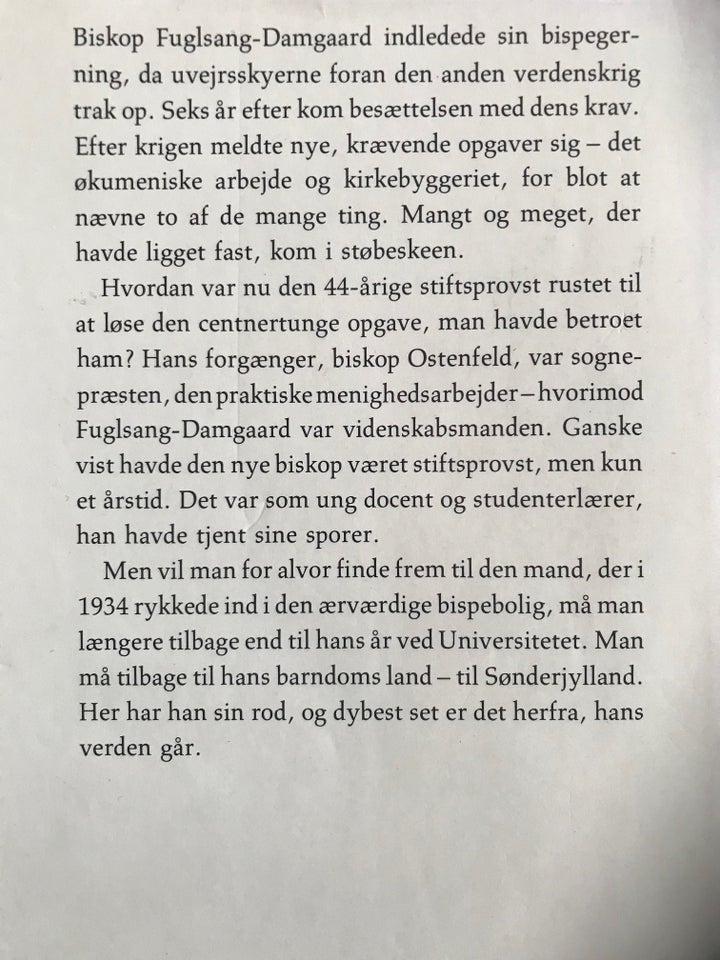 Fra skyttegrav til bispestol, H.