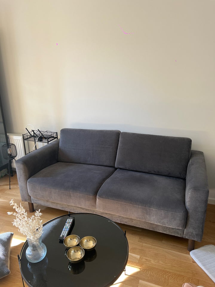 Sofa, velour, 3 pers.