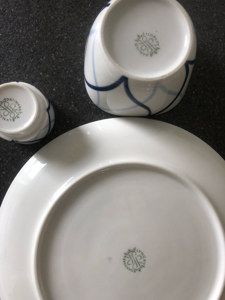 Porcelæn Tallerken æggebæger