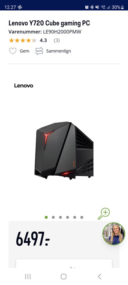 Lenovo, Cube Y720, 3.6 Ghz