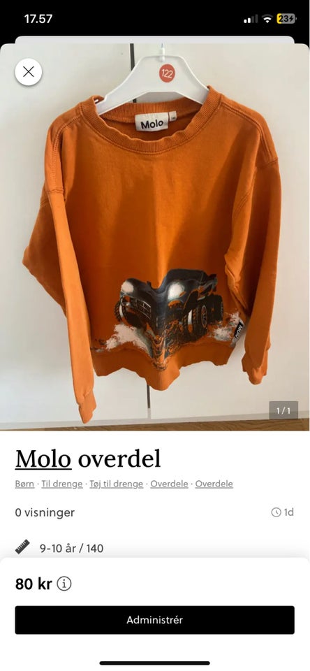 Bluse Bomuld Molo