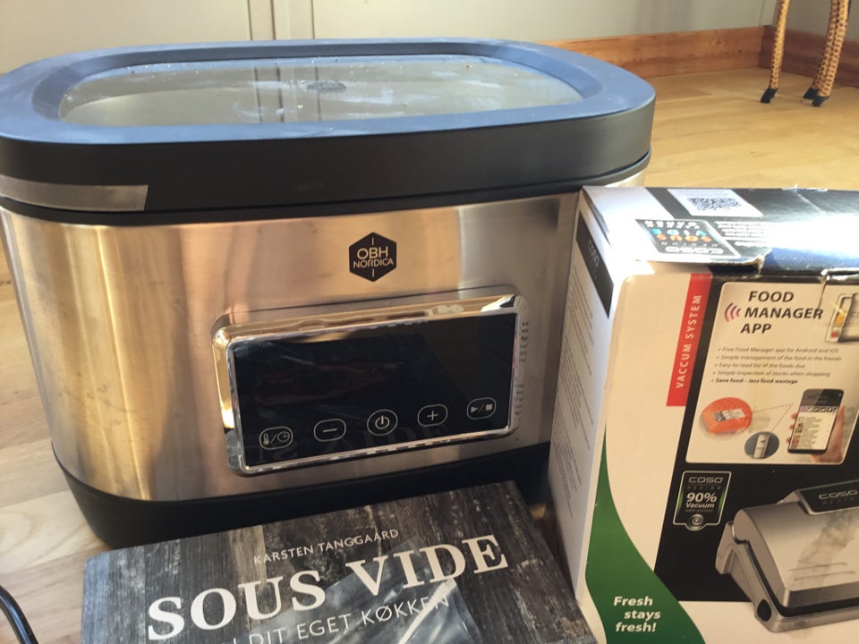 Sous vide maskine og vacuum