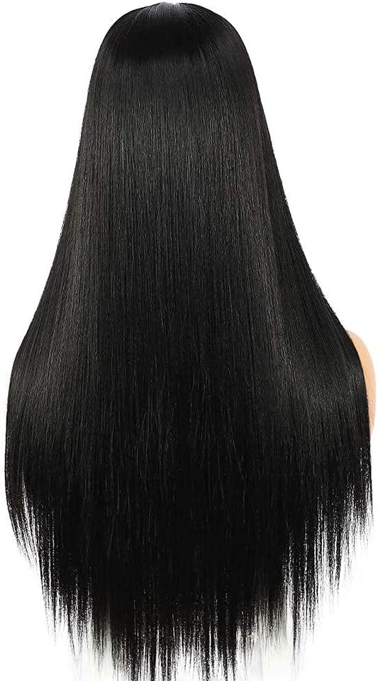 Paryk, Glat sort lace front 61 cm