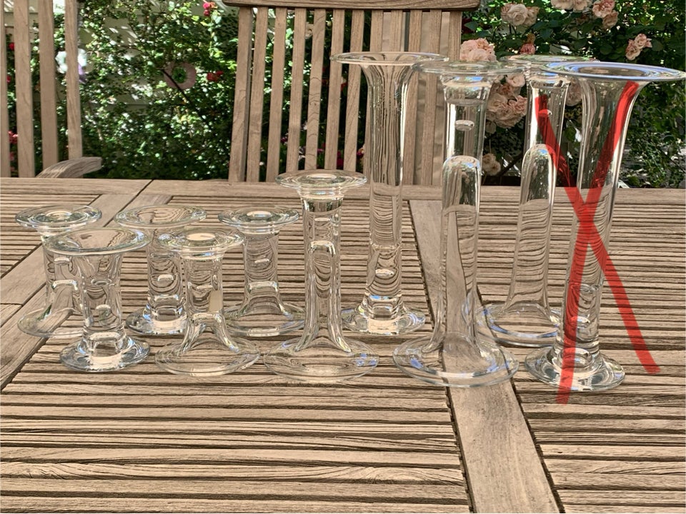 Glas, Merkur vendbare lysestager /