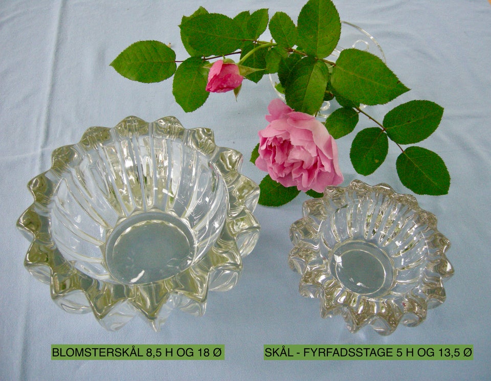 Glas Vintage krystalskål 1930s