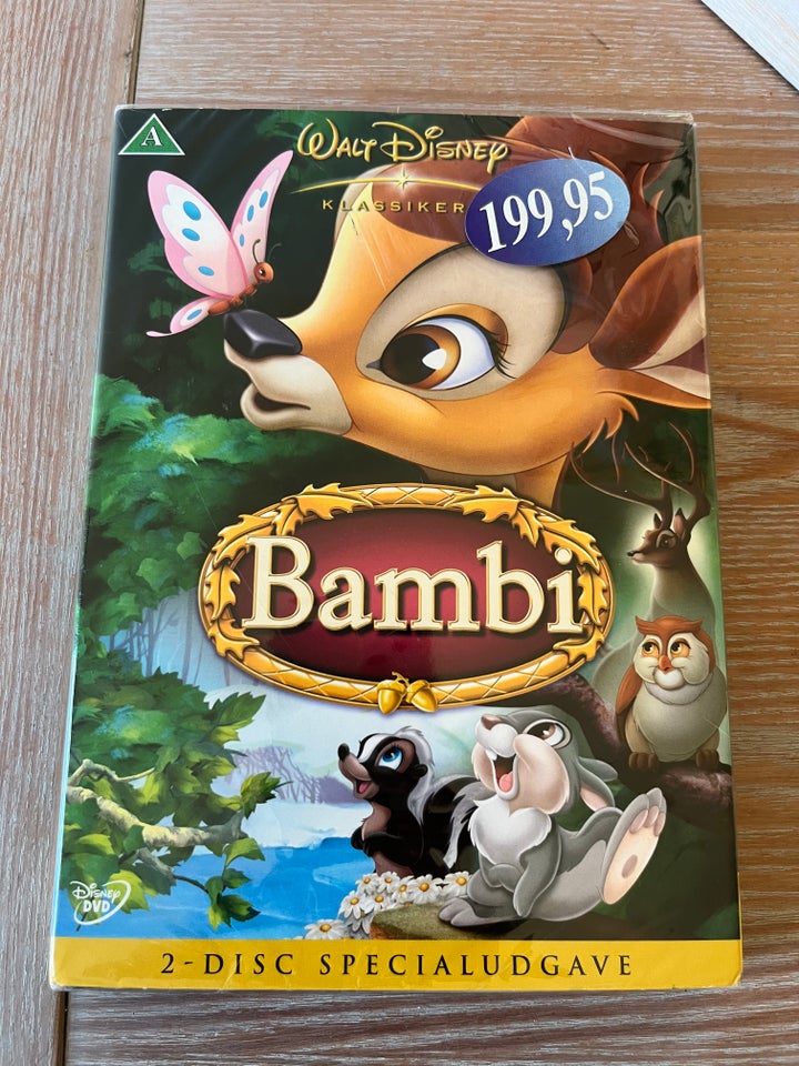 bAMBI, instruktør wALT dISNEY, DVD