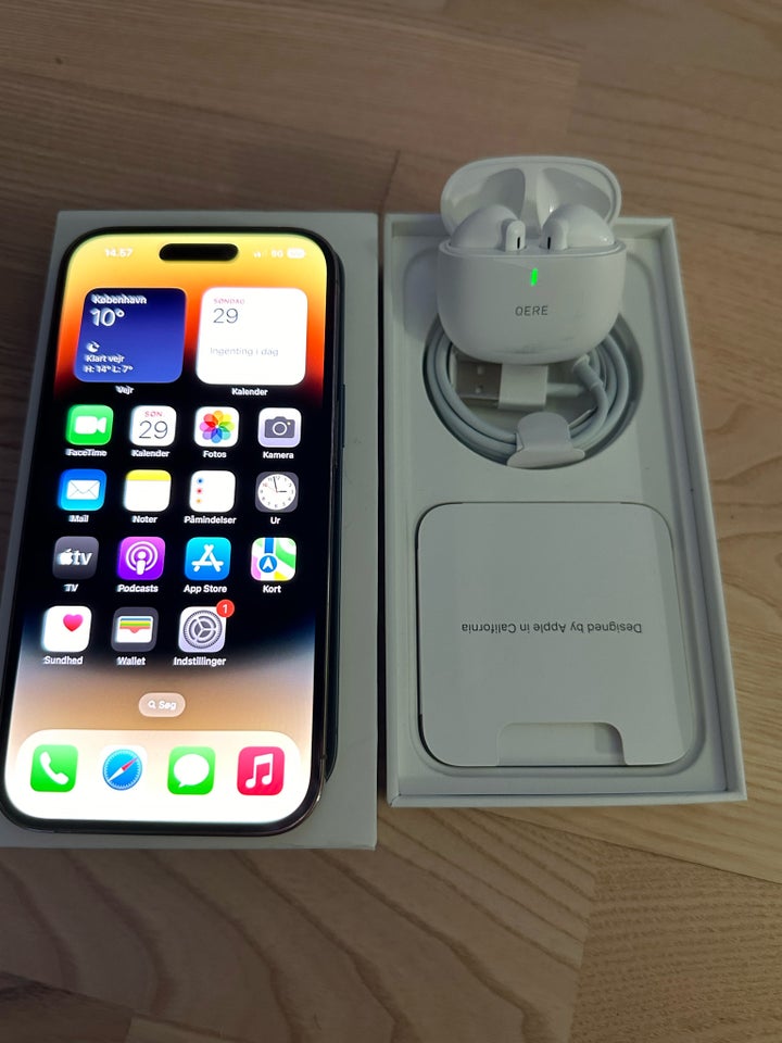 iPhone 14 Pro, 128 GB, guld