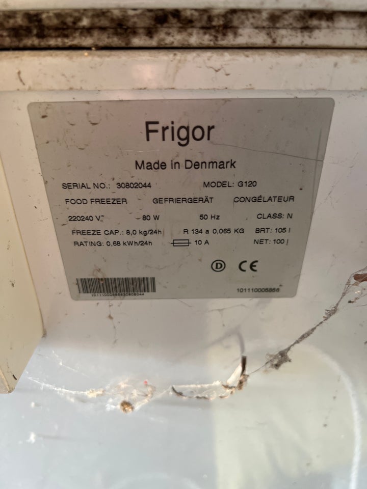 Kummefryser, Frigor G120,