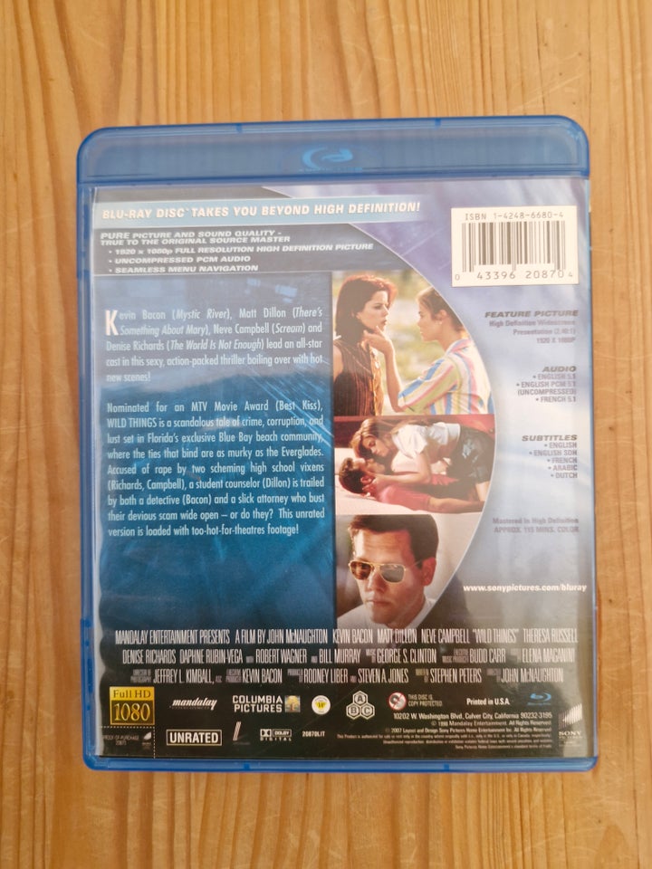 Wild Things, Blu-ray, thriller