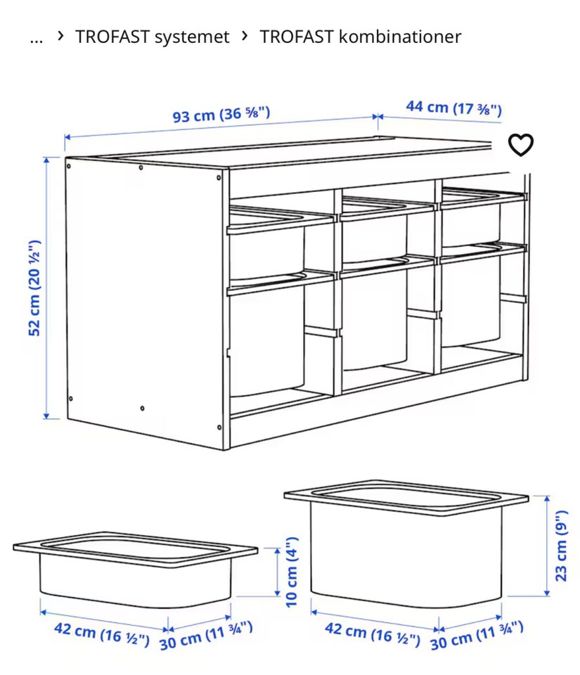 Opbevaring, Ikea Trofast reoler