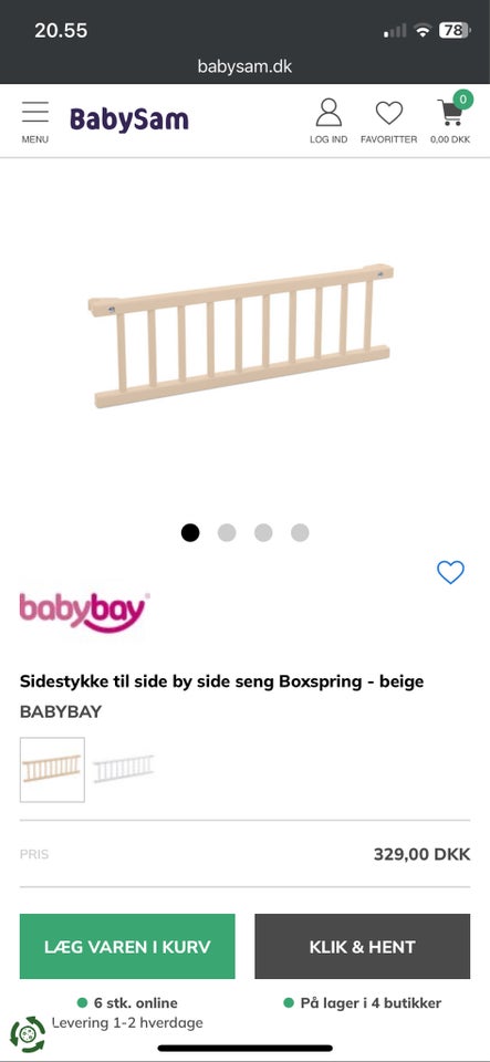 Babyseng, Babybay Boxspring